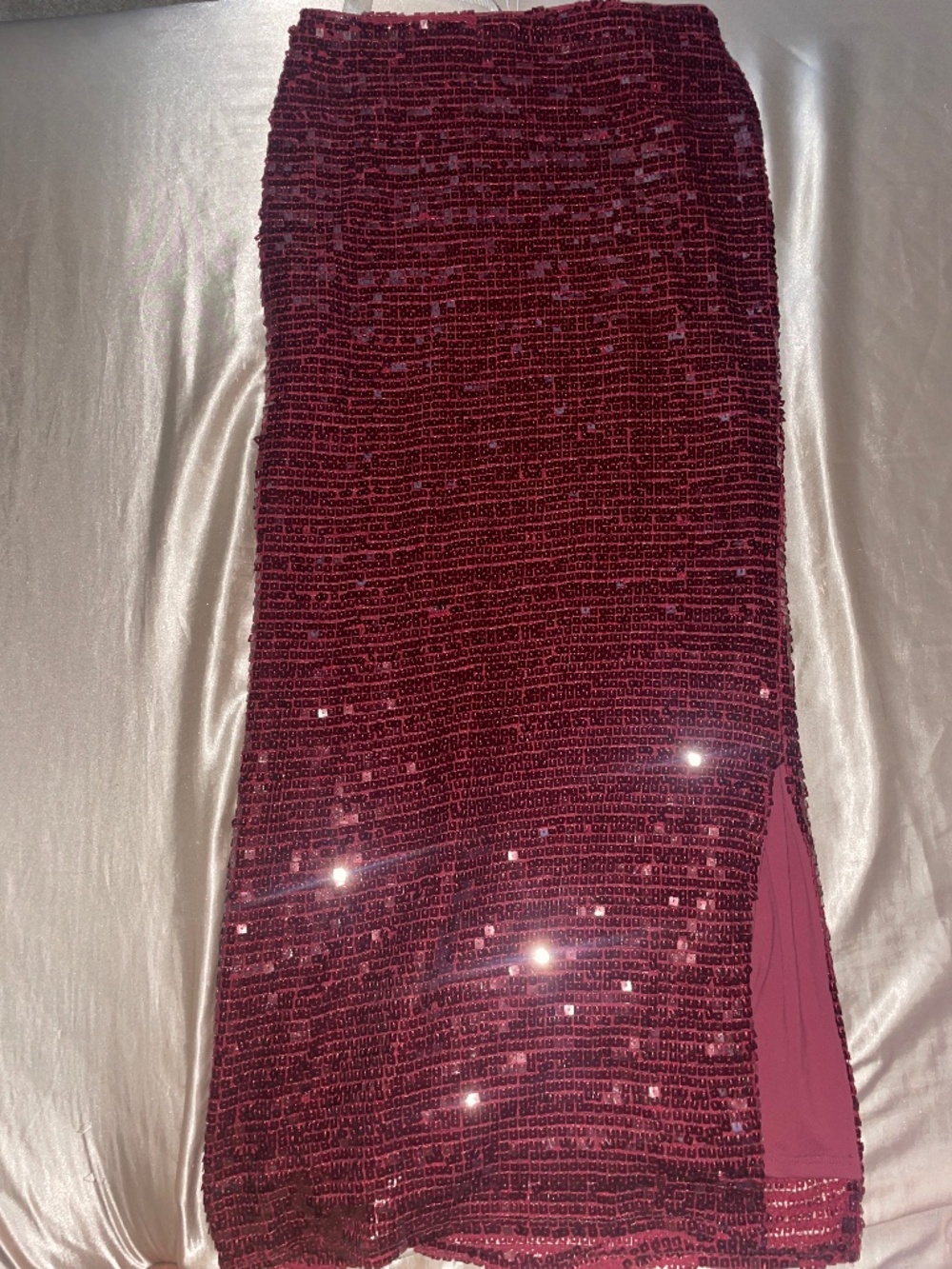 Maxi shirt in wine ( 3 piece)